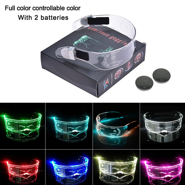 Cyberpunk LED Luminous Glasses 7 colors