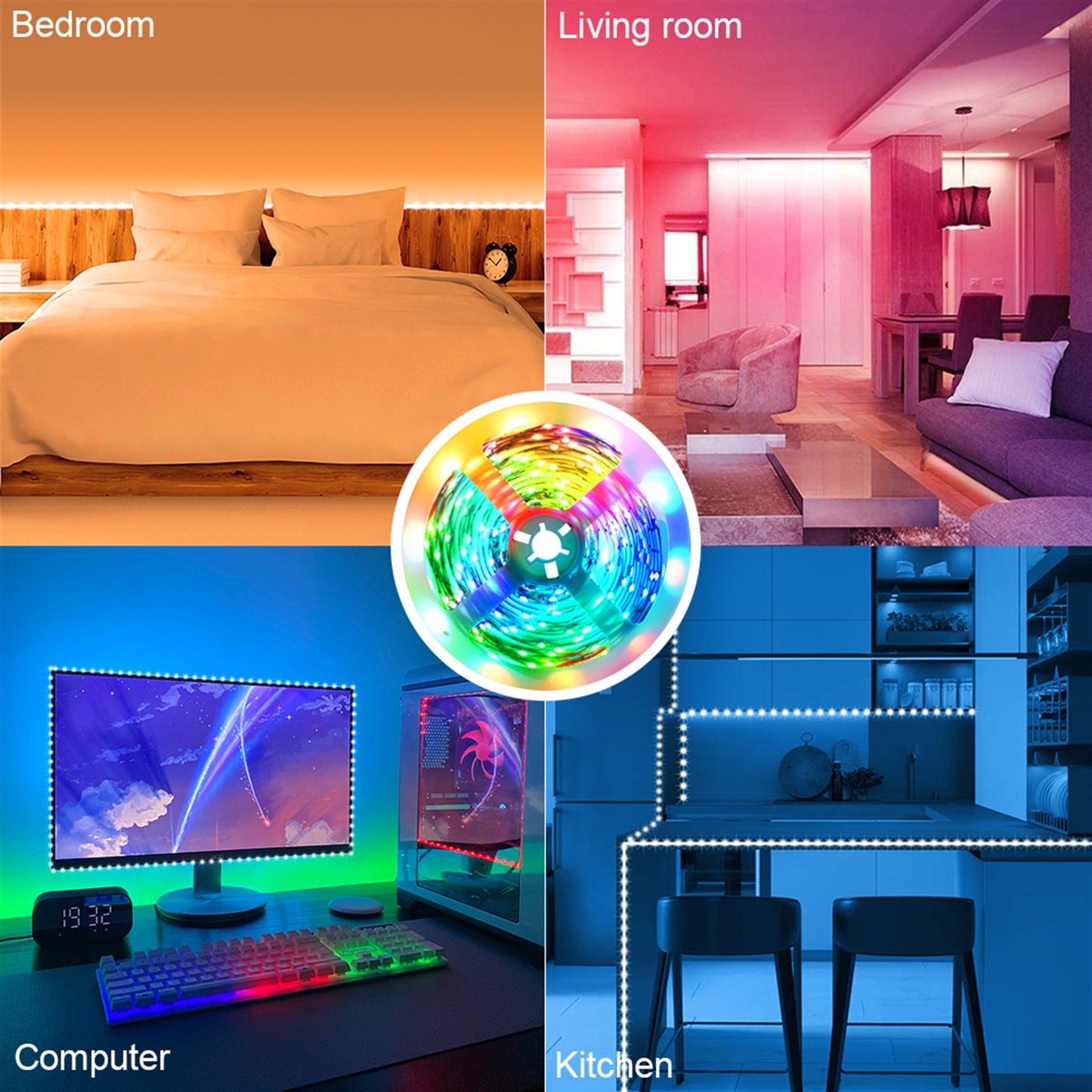 LED Light Strip W/Remote