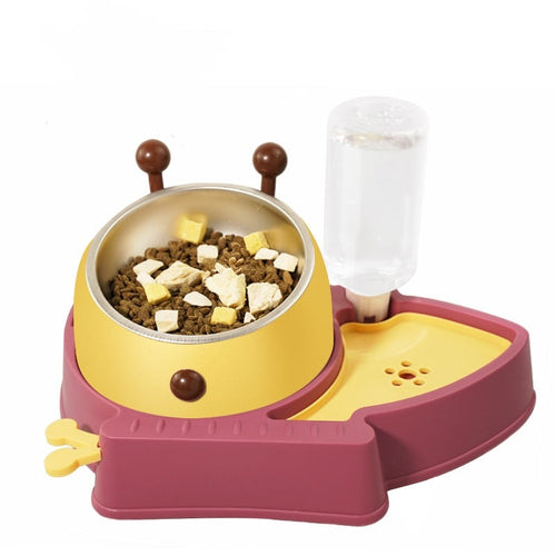 Elevated Tilted Food and Water Bowl Set