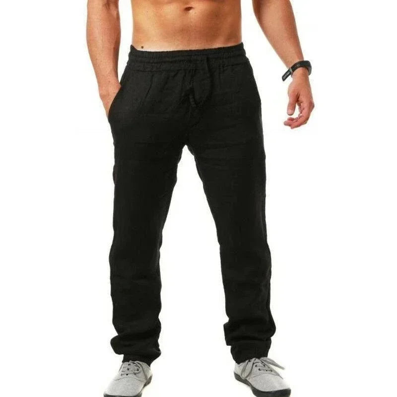 Men's Linen Drawstring Pants