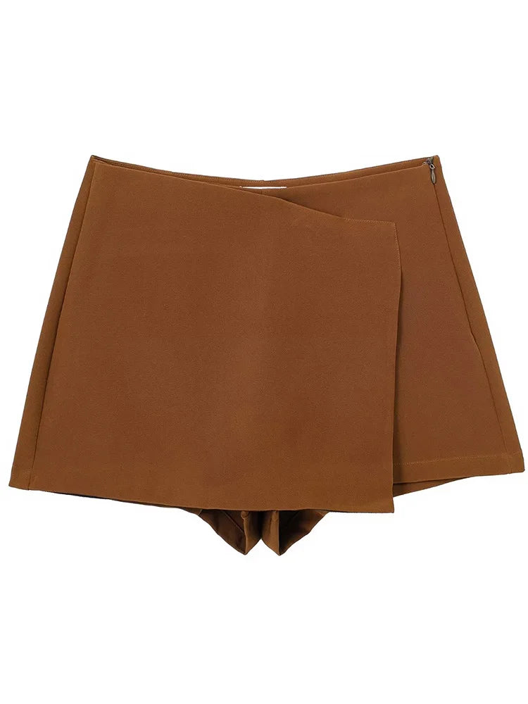Willshela Women's Side Zipper Skirts /Shorts