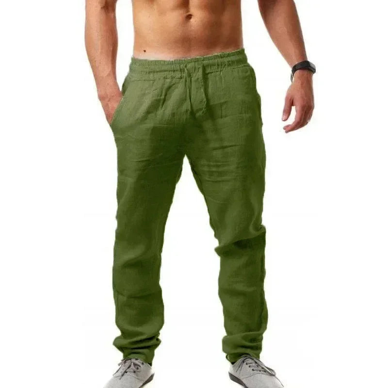 Men's Linen Drawstring Pants