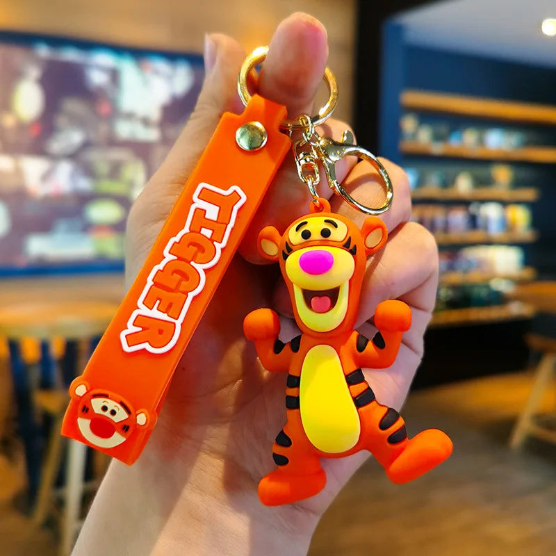 Disney Stitch Keychain 5-Pack - Cute Lilo & Stitch Keyrings, Durable Anime Keychains for Women Men Kids, Multi-Color Gift Set