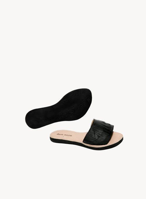 Fringe Slide Sandal