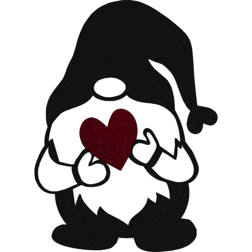 Gnome Heart - Metal Wall Art