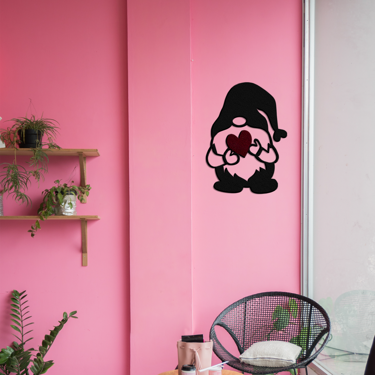 Gnome Heart - Metal Wall Art