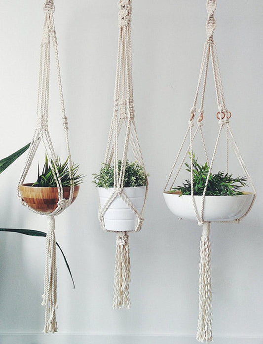 Handmade Macrame Plant Hanger (Plant not included)