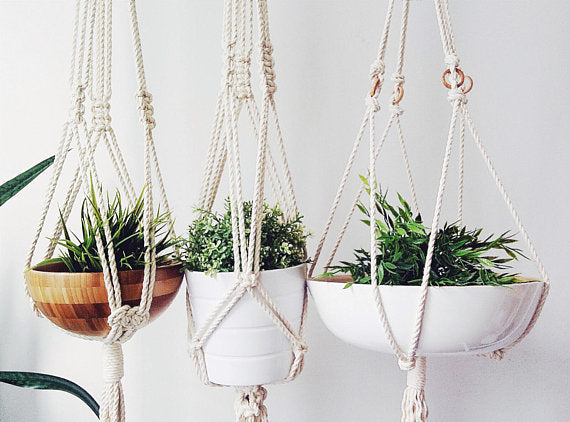Handmade Macrame Plant Hanger (Plant not included)