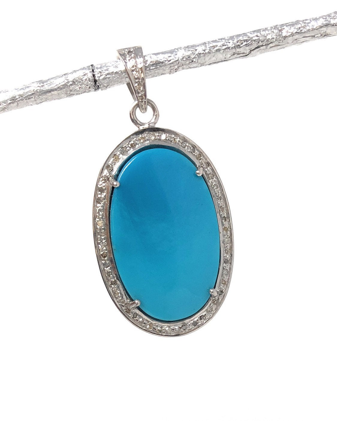 Sleeping Beauty Arizona Turquoise Pendant