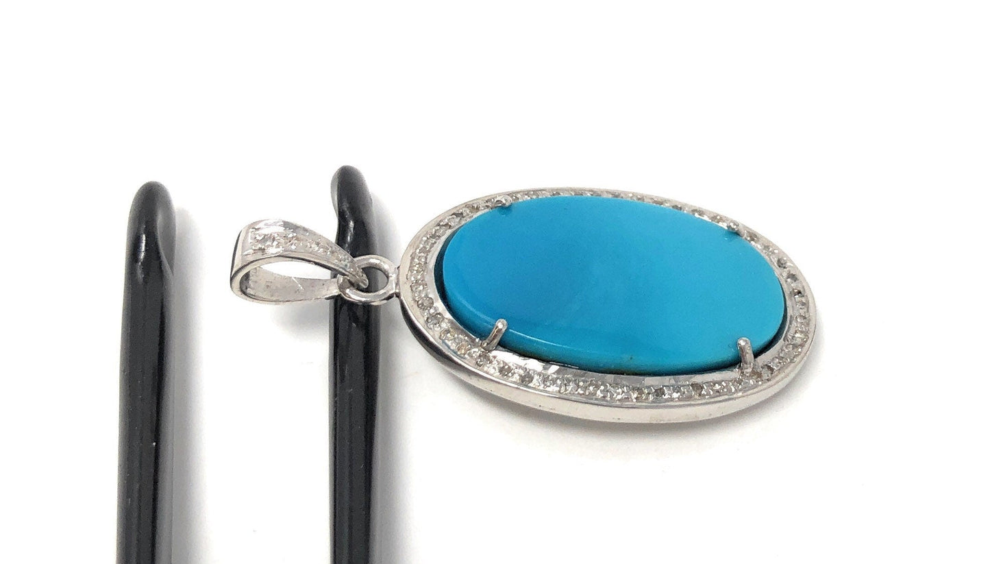 Sleeping Beauty Arizona Turquoise Pendant