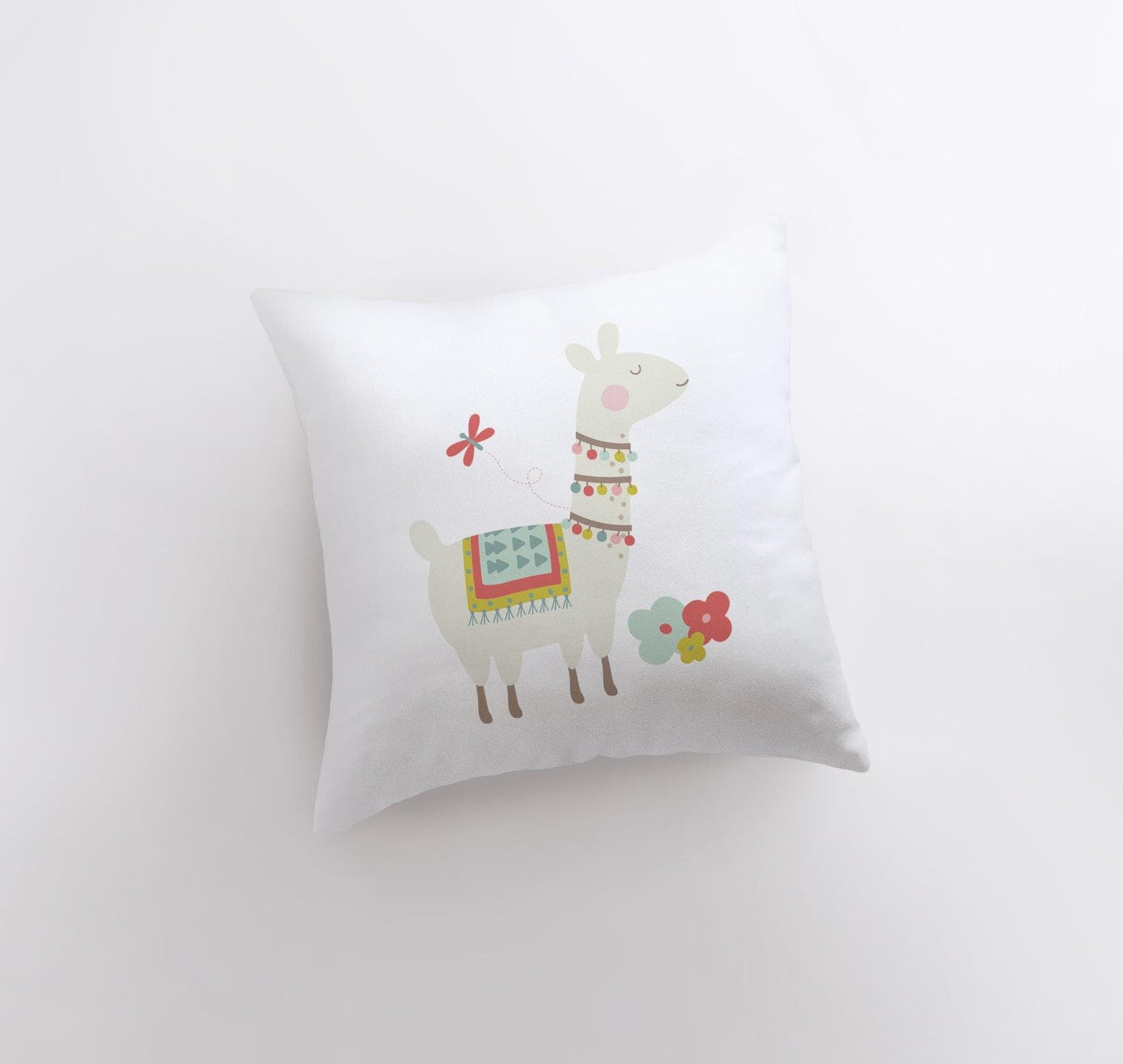 Llama with Necklace  Alpaca Pillow