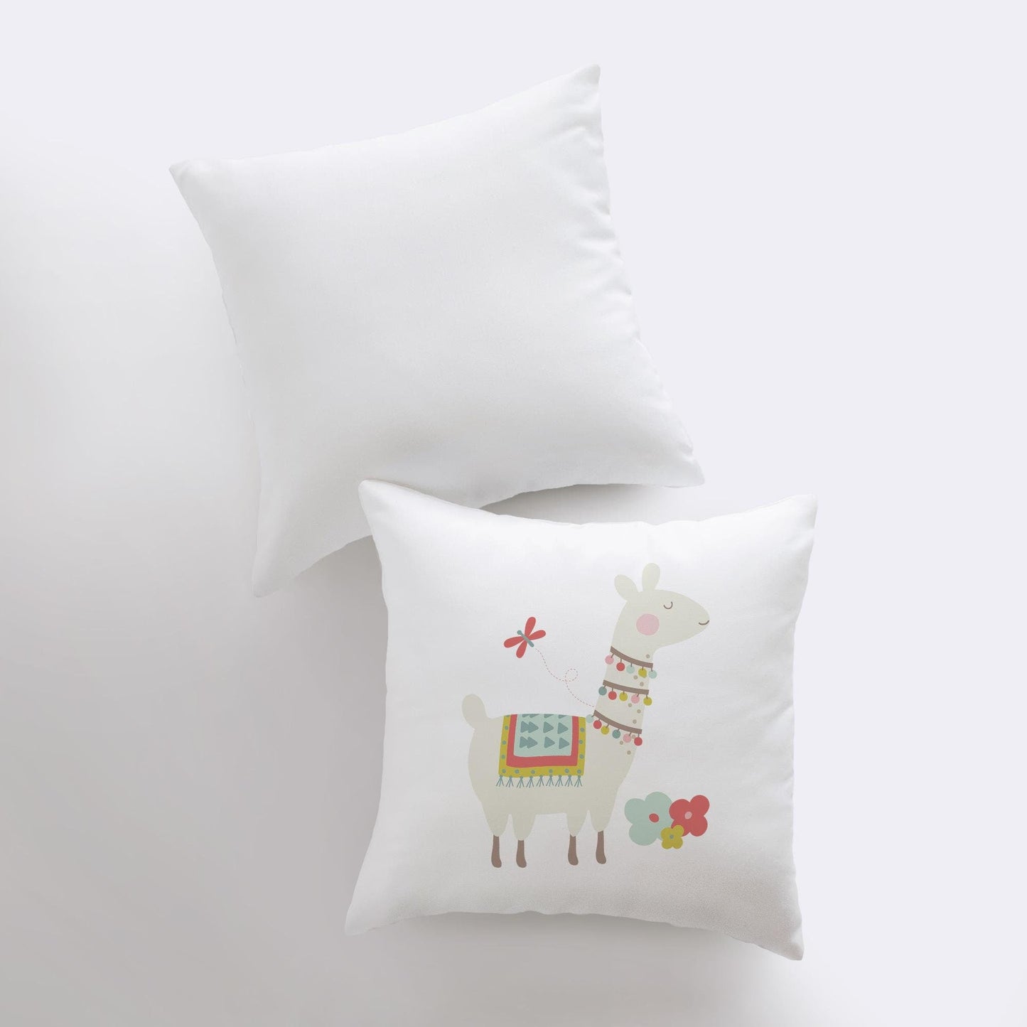 Llama with Necklace  Alpaca Pillow