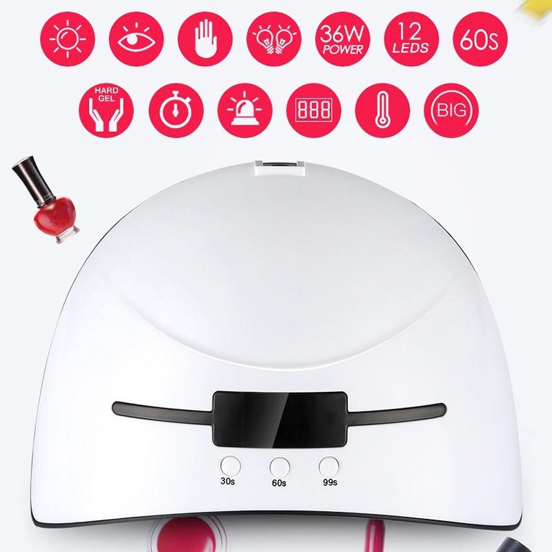 Acrylic Gel UV LED Nail Curved Lamp