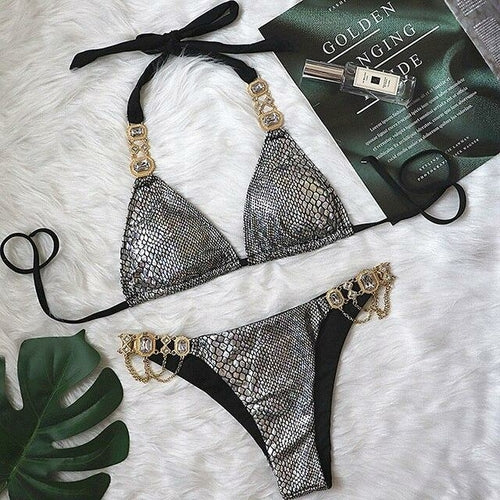 Jewelled Rhinestones Bikini Sets