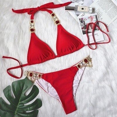 Jewelled Rhinestones Bikini Sets