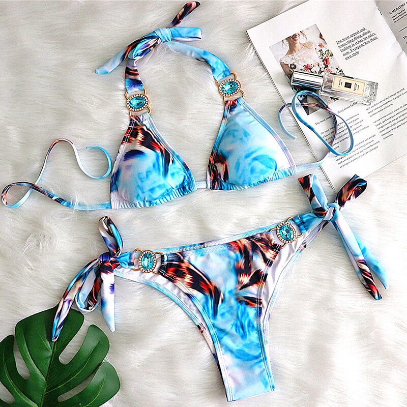 Jewelled Rhinestones Bikini Sets