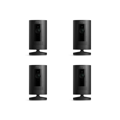Ring Stick Up Cam Battery | Weather-Resistant Outdoor Camera, Live View, Color Night Vision, Two-way Talk, Motion alerts, Works with Alexa | Black