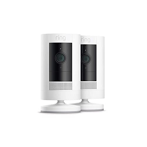 Ring Stick Up Cam Battery | Weather-Resistant Outdoor Camera, Live View, Color Night Vision, Two-way Talk, Motion alerts, Works with Alexa | Black