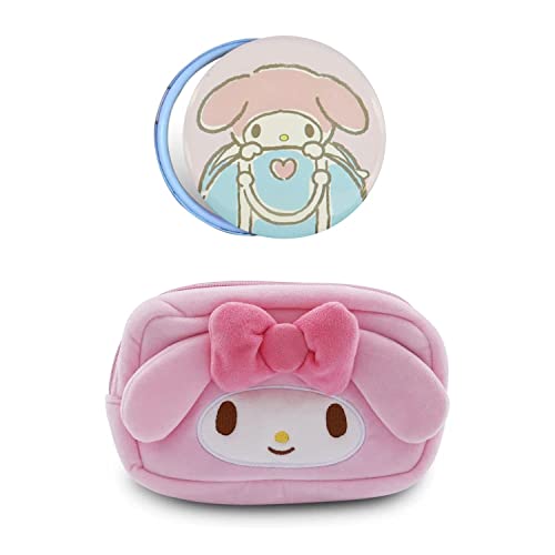 Kitty Travel Cosmetic Bag with Mirror