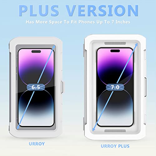 Waterproof 360° Rotation  Phone Case, Anti-Fog High Sensitivity Cover  Compatible with 4" - 7" Cell Phones