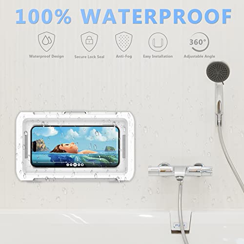 Waterproof 360° Rotation  Phone Case, Anti-Fog High Sensitivity Cover  Compatible with 4" - 7" Cell Phones