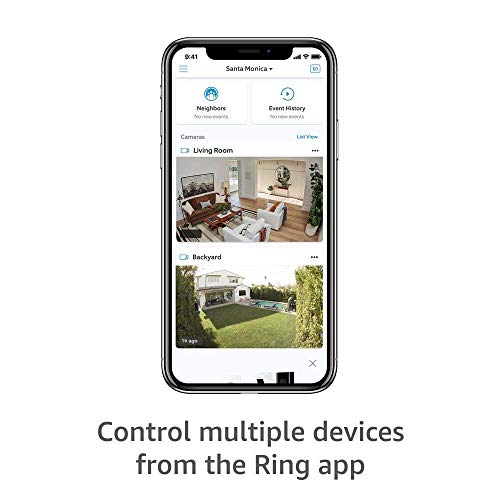 Ring Stick Up Cam Battery | Weather-Resistant Outdoor Camera, Live View, Color Night Vision, Two-way Talk, Motion alerts, Works with Alexa | Black