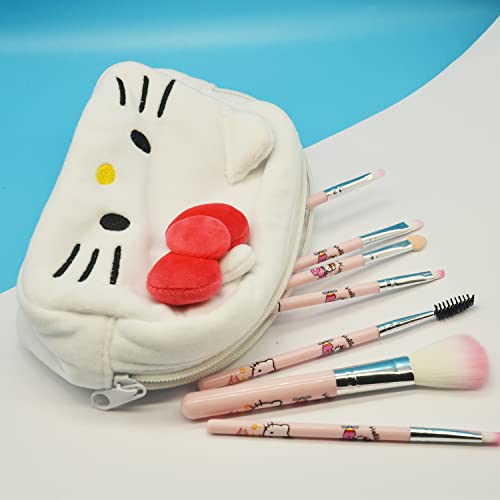 Kitty Travel Cosmetic Bag with Mirror