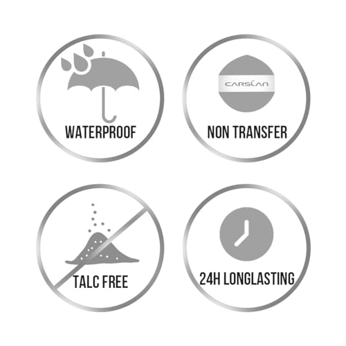 CARSLAN Waterproof Loose Setting Powder with Puff, Matte, Oil Control, Shine Free, Talc-Free Face Powder Makeup, 24H Longwear Finishing Powder, 01 for Dry skin (New Pack)