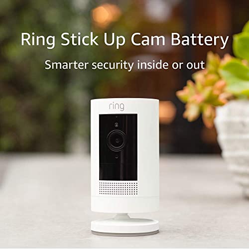 Ring Stick Up Cam Battery | Weather-Resistant Outdoor Camera, Live View, Color Night Vision, Two-way Talk, Motion alerts, Works with Alexa | Black