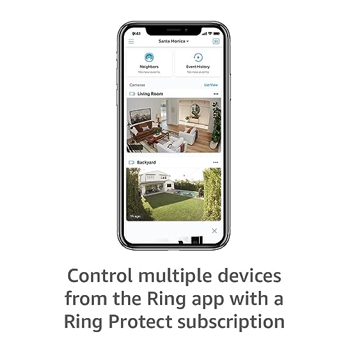 Ring Stick Up Cam Battery | Weather-Resistant Outdoor Camera, Live View, Color Night Vision, Two-way Talk, Motion alerts, Works with Alexa | Black
