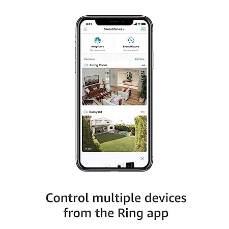 Ring Stick Up Cam Battery | Weather-Resistant Outdoor Camera, Live View, Color Night Vision, Two-way Talk, Motion alerts, Works with Alexa | Black