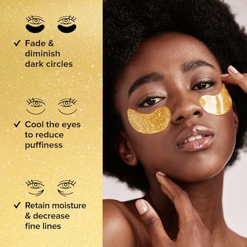 MAREE Eye Gel Pads - Under Eye Wrinkle Patches for Puffy Eyes and Dark Circles with Natural Marine Collagen & Hyaluronic Acid