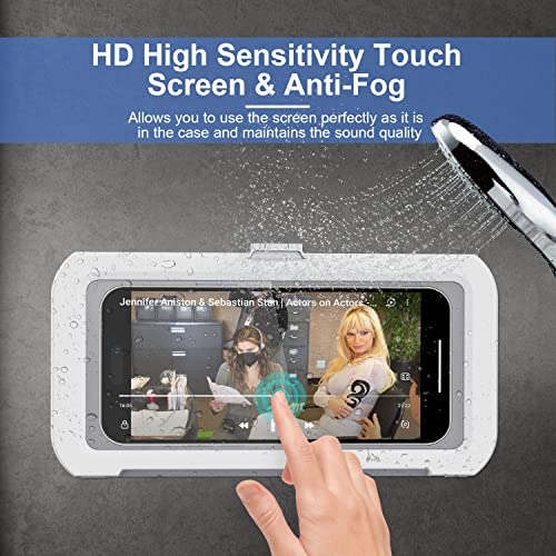 Waterproof 360° Rotation  Phone Case, Anti-Fog High Sensitivity Cover  Compatible with 4" - 7" Cell Phones