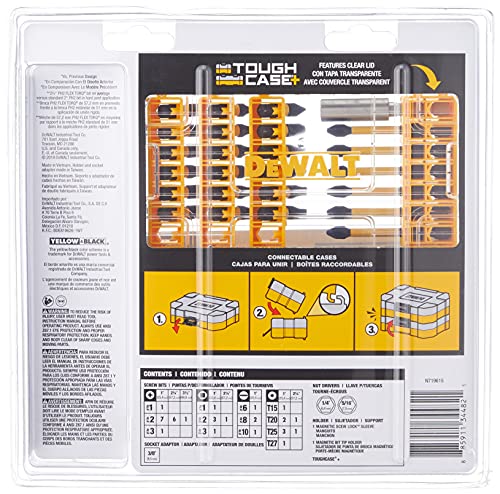 DEWALT Screwdriver Bit Set, Impact Ready, FlexTorq, 40-Piece (DWA2T40IR)