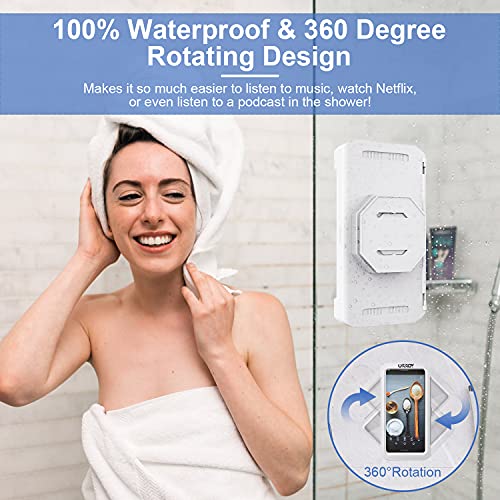 Waterproof 360° Rotation  Phone Case, Anti-Fog High Sensitivity Cover  Compatible with 4" - 7" Cell Phones