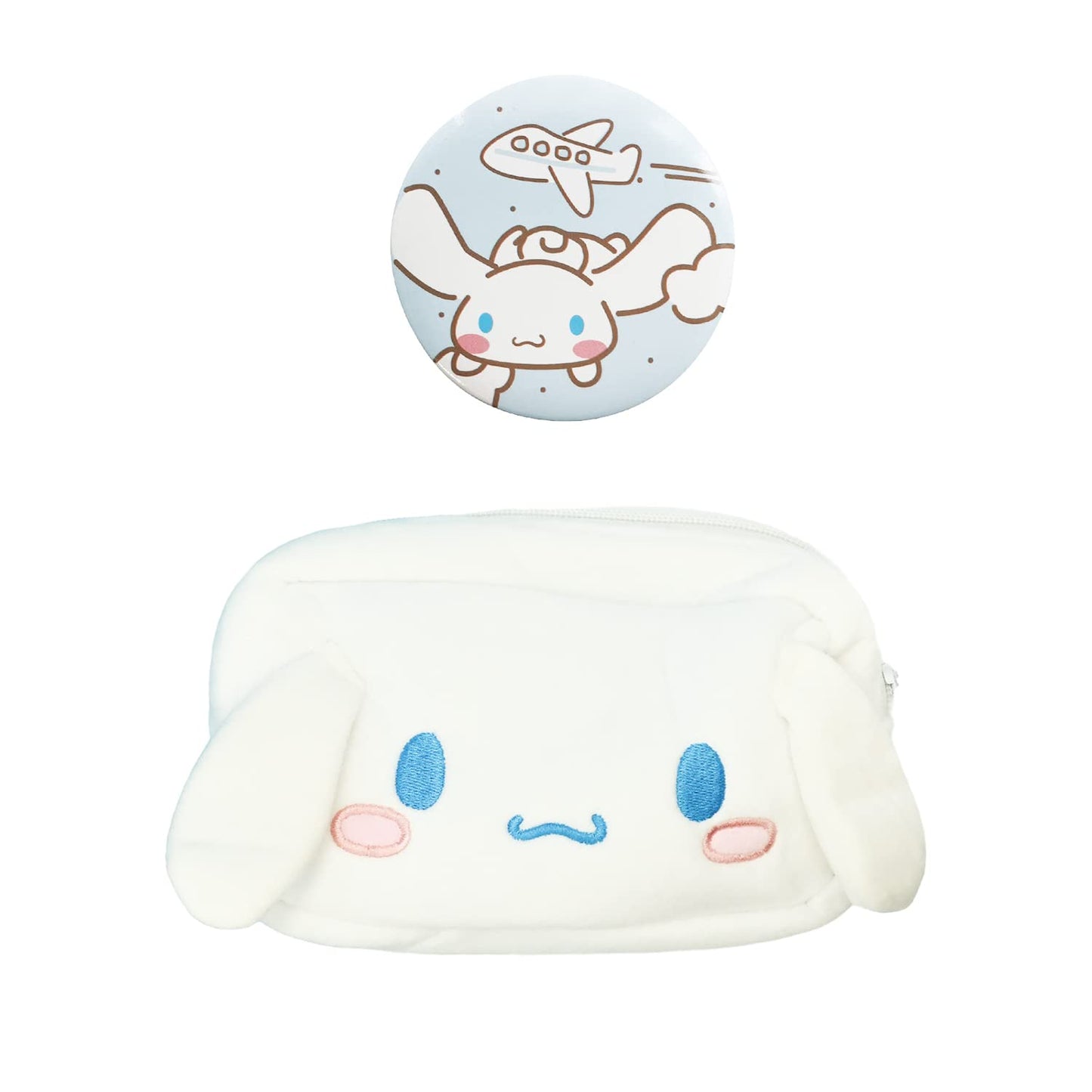 Kitty Travel Cosmetic Bag with Mirror