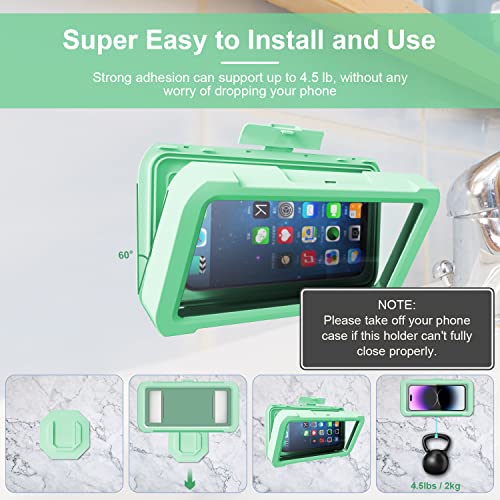 Waterproof 360° Rotation  Phone Case, Anti-Fog High Sensitivity Cover  Compatible with 4" - 7" Cell Phones