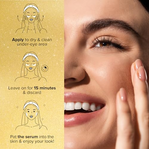 MAREE Eye Gel Pads - Under Eye Wrinkle Patches for Puffy Eyes and Dark Circles with Natural Marine Collagen & Hyaluronic Acid