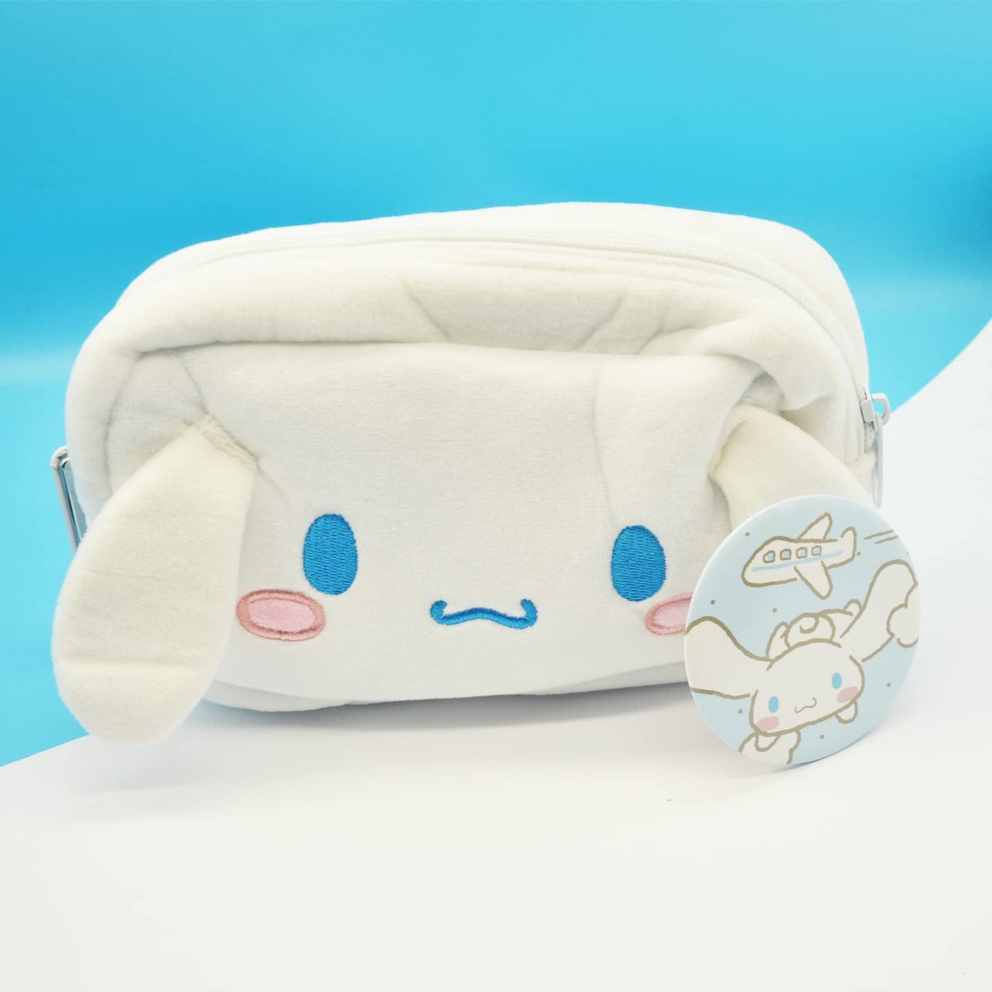 Kitty Travel Cosmetic Bag with Mirror