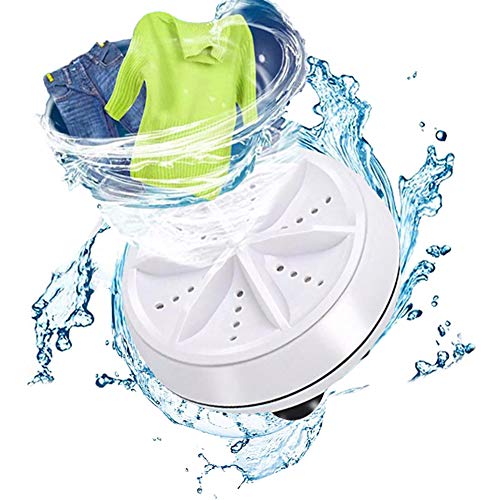 Mini Portable Washing Machine  Ultrasonic Turbine Washer, Portable Washing Machine with USB for Travel Business Trip or College Rooms