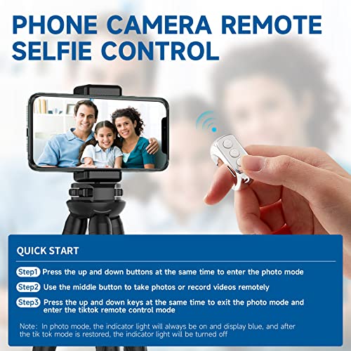 White Ring Remote Bluetooth for Iphone /Android Tik tok App
