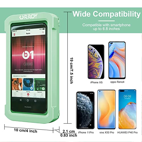 Waterproof 360° Rotation  Phone Case, Anti-Fog High Sensitivity Cover  Compatible with 4" - 7" Cell Phones