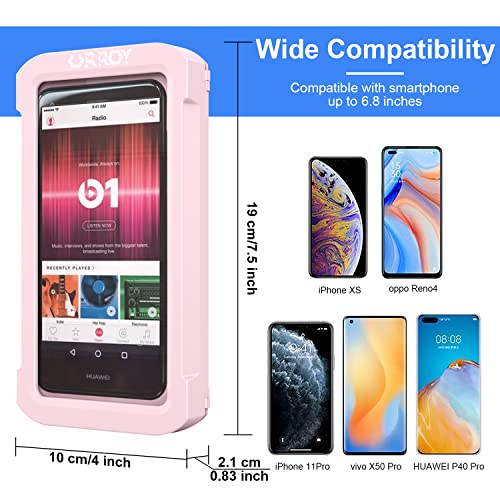 Waterproof 360° Rotation  Phone Case, Anti-Fog High Sensitivity Cover  Compatible with 4" - 7" Cell Phones