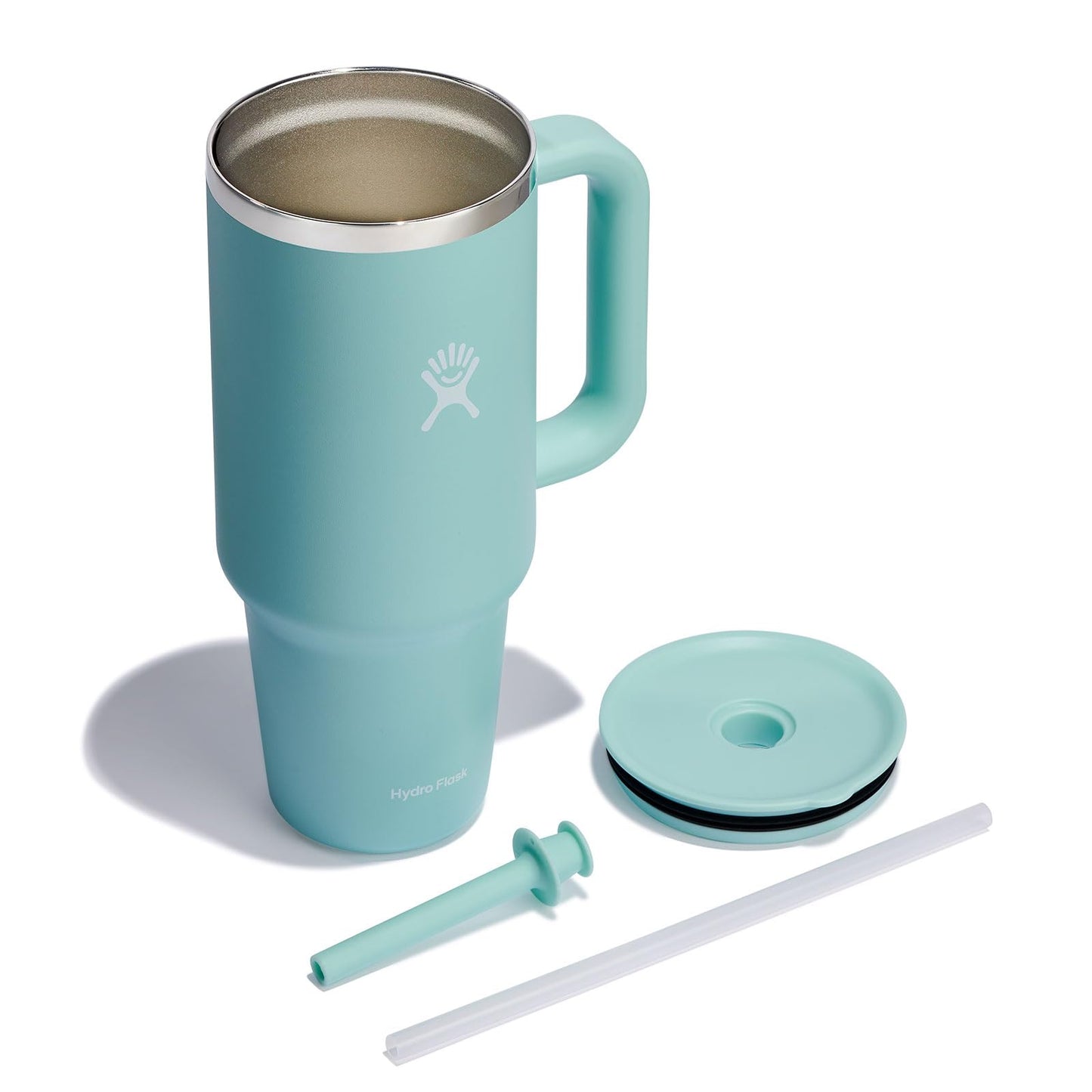 Hydro Flask All Around Travel Tumbler with Handle 32 Oz Trillium, Stainless Steel