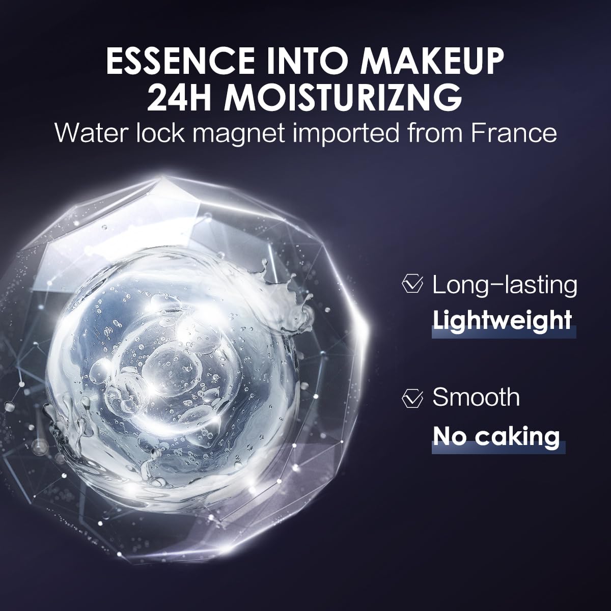 CARSLAN Waterproof Loose Setting Powder with Puff, Matte, Oil Control, Shine Free, Talc-Free Face Powder Makeup, 24H Longwear Finishing Powder, 01 for Dry skin (New Pack)