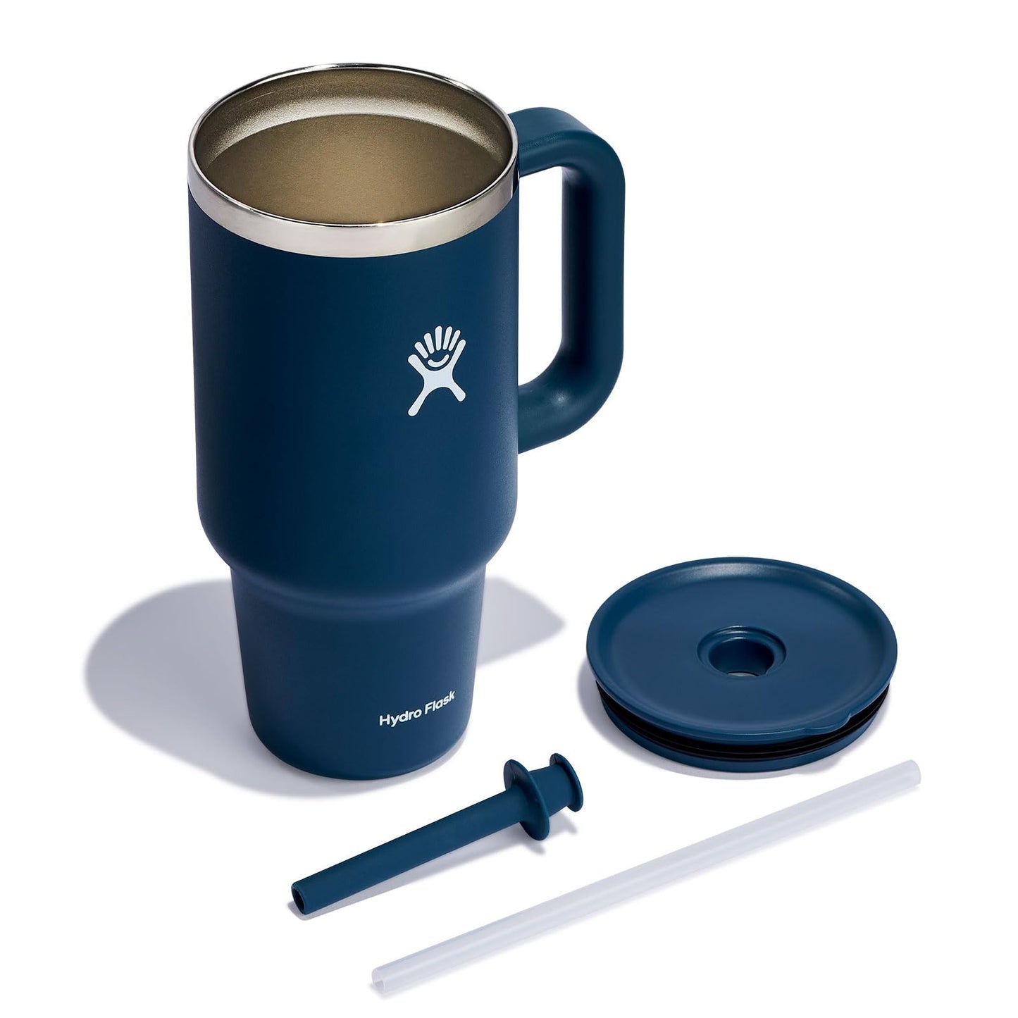 Hydro Flask All Around Travel Tumbler with Handle 32 Oz Trillium, Stainless Steel
