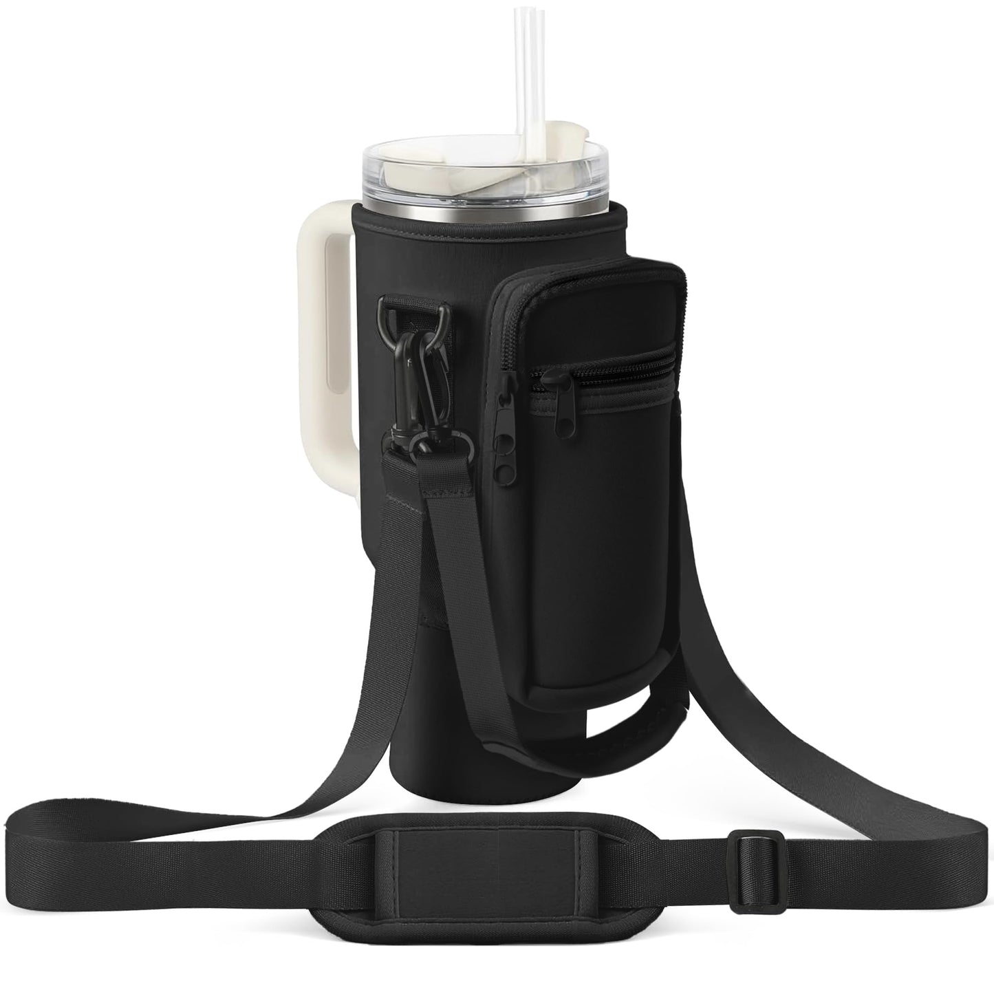 Stanley Cup Carrier With Pocket With Adjustable Strap