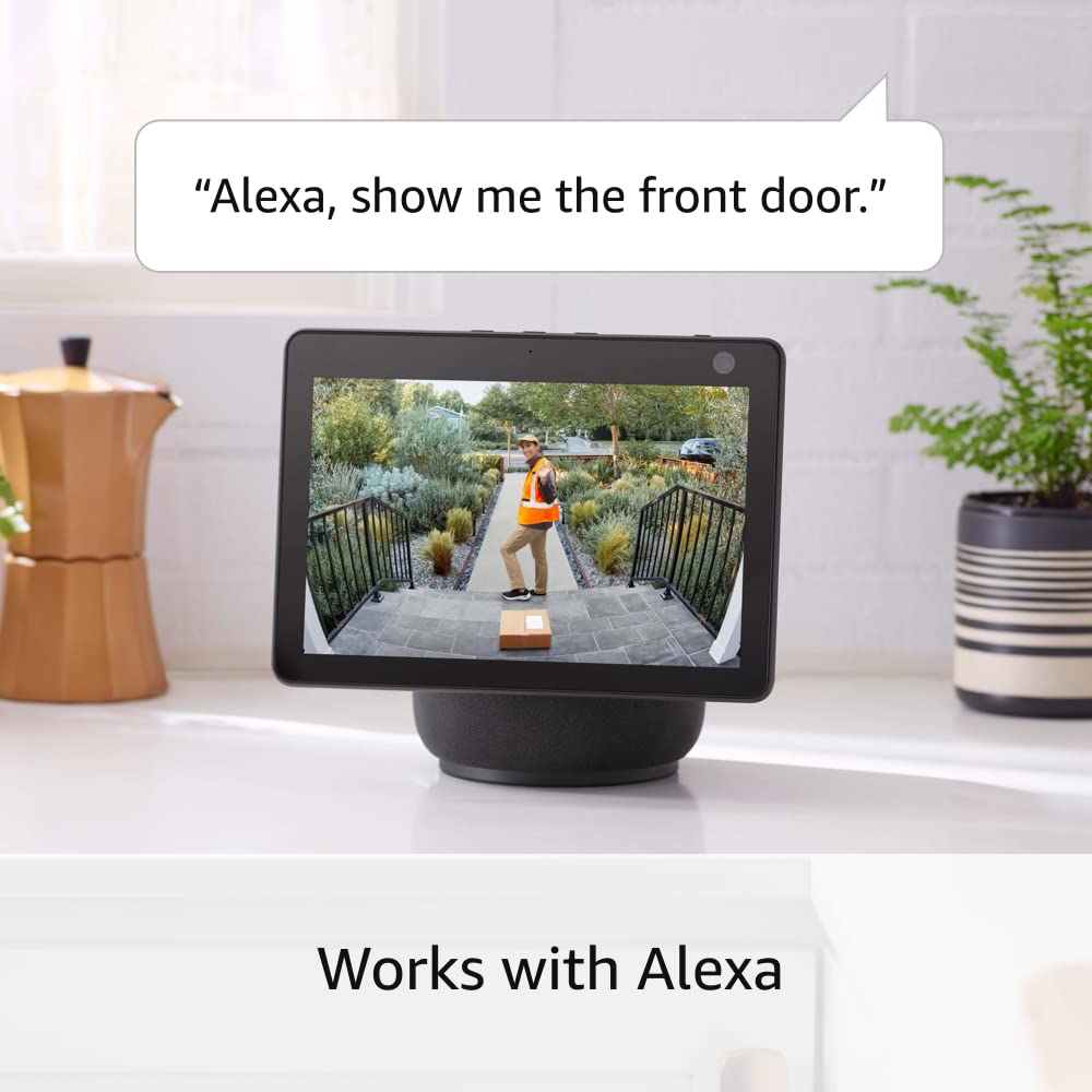 Ring Stick Up Cam Battery | Weather-Resistant Outdoor Camera, Live View, Color Night Vision, Two-way Talk, Motion alerts, Works with Alexa | Black
