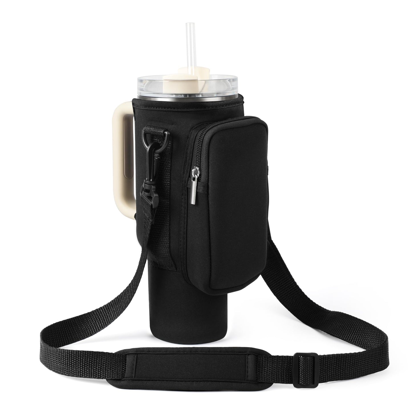 Stanley Cup Carrier With Pocket With Adjustable Strap