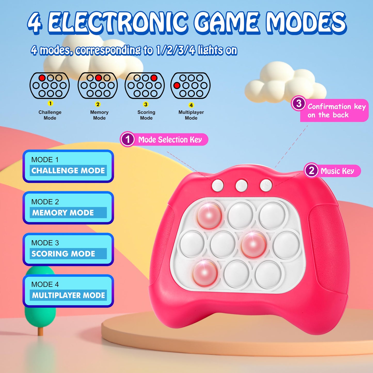 POP Fidget Bubble Sensory Electronic Game All ages